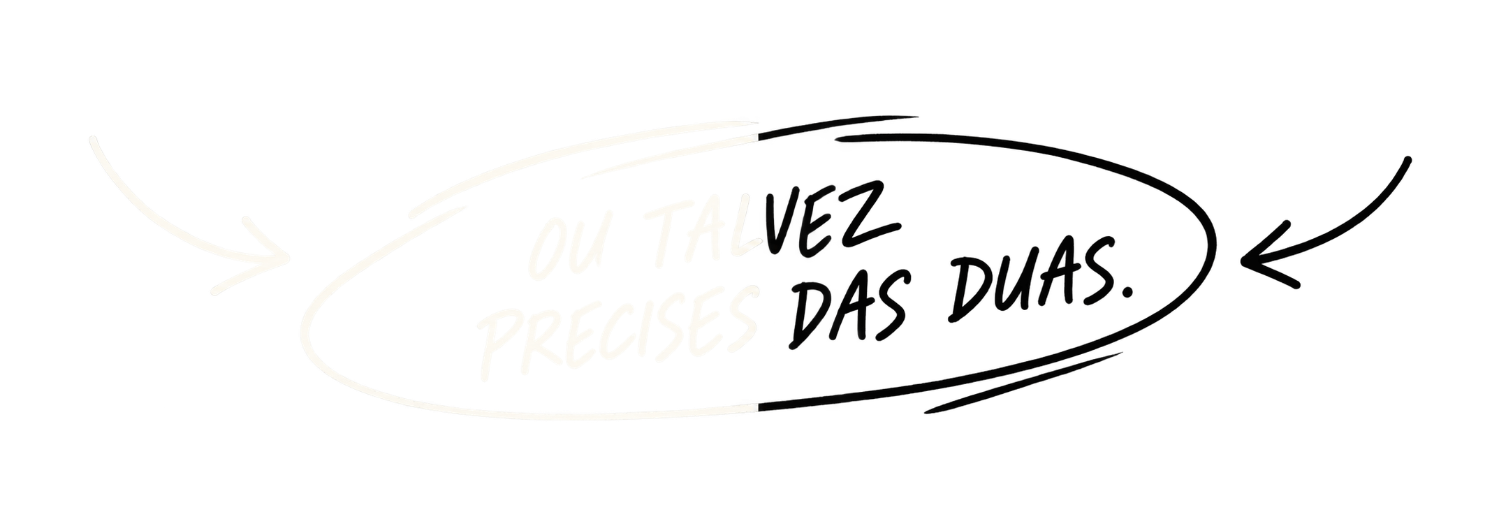 Two Tone Handwritten Portuguese Doodle